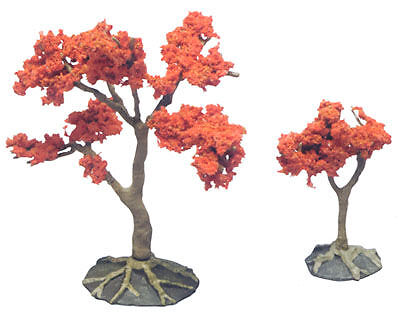 Maple Tree with Red leaves  Tomytec 1/150 N scale Trees  