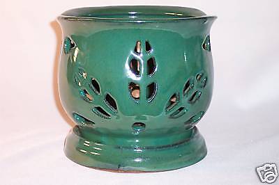 Large Decorative Ceramic Orchid Pot Moss Green  