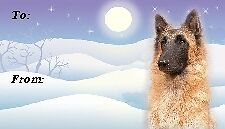 Belgian Shepherd Tervueren Christmas Labels   Starprint  