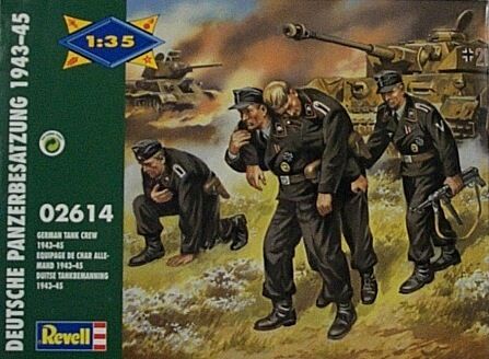 Revell 1/35 WWII German Tank Crew Figures Kit 2614 NIB  