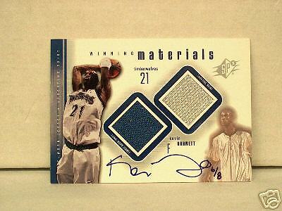 Kevin Garnett 2001 02 Upper Deck Ultimate autograph 6/8  