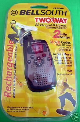 BellSouth 2 way FRS/GMRS Communicator Walkie talkie NEW  