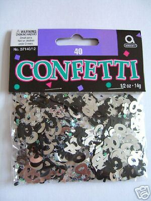 metallic confetti 40 black silver £ 1 39