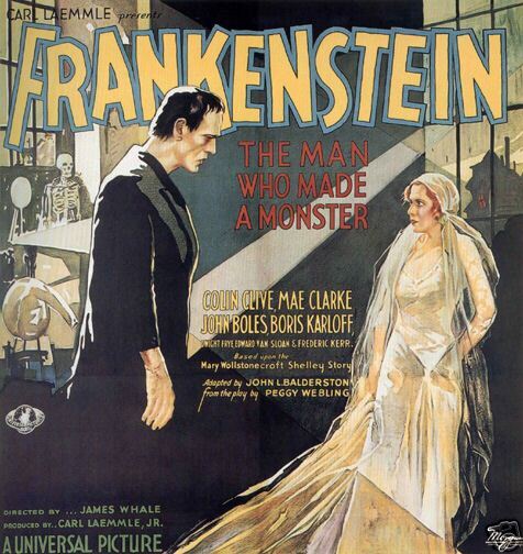 FRANKENSTEIN MOVIE POSTER The Man Who Made a Monster 3  