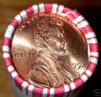 1994 D OBW LINCOLN CENT ROLL ORIGINAL BANK WRAPPED  