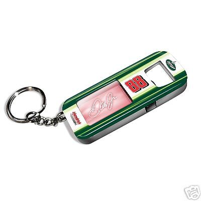 DALE EARNHARDT JR AMP NEON LIGHT UP OPENER KEYCHAIN  