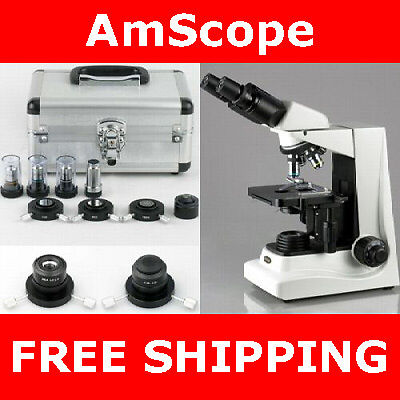 DARKFIELD, PHASE CONTRAST COMPOUND MICROSCOPE 40X 1600X 013964500592 