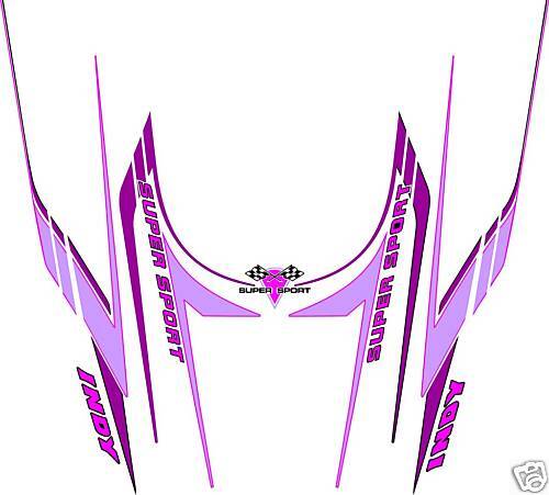 POLARIS INDY SUPER SPORT HOOD DECALS, SHROUD  