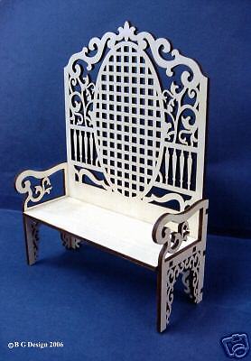 VICTORIAN DOLLHOUSE BENCH  