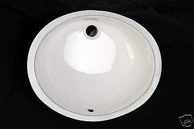 CERAMIC UNDERMOUNT VANITY SINK 2210 LOOK ALIKE BISCUIT  