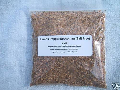 Lemon Pepper Seasoning 2 oz Salt Free  