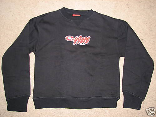 NEW womens SF 49er Reebok pullover sweatshirt sz.M*cute  