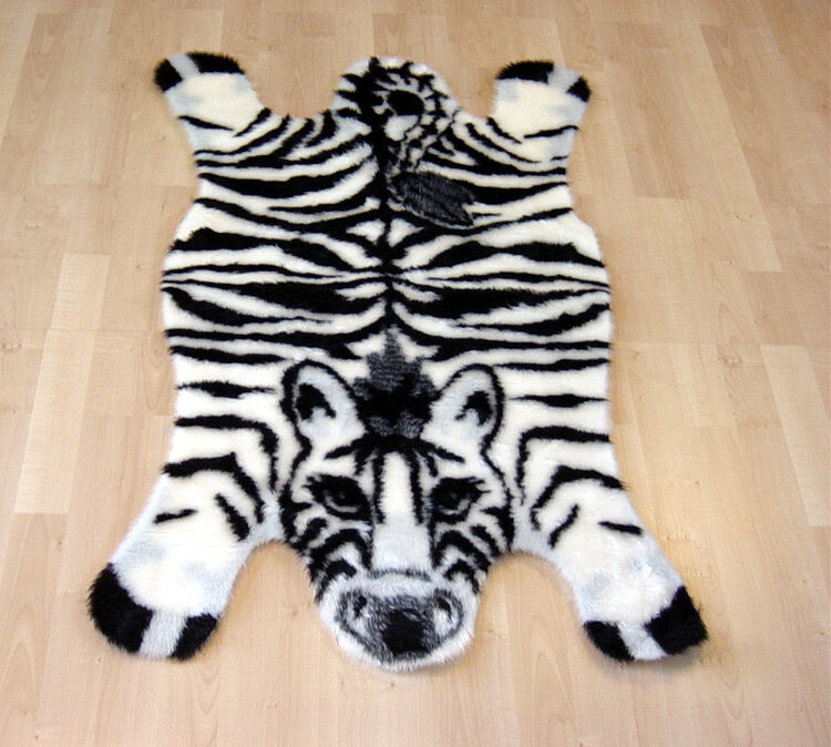 KIDS ZEBRA RUG JUNGLE THEME RUG 2x4 NEW  