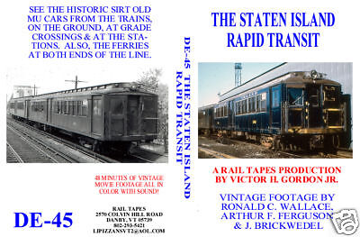 DVD Staten Island Rapid Transit (NY) Old Cars  