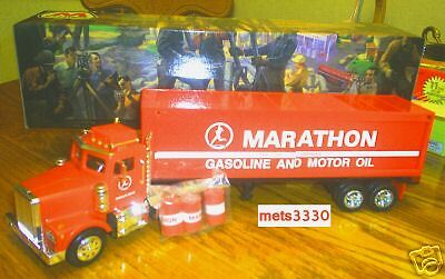 1998 MARATHON OIL BOX TRAILER TRUCK 3 BARRELS CREDIT  