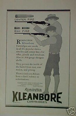 1929 Remington Kleanbore Cartridges Rifle/Gun Print Ad  