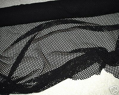 POLY NYLON MESH STRETCH 1 yard x 58 wide black BTY  