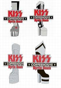 KISS Coffeehouse 4 boot pin set  