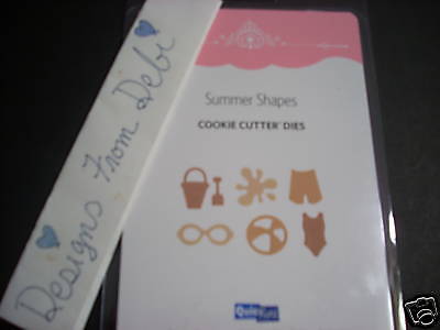 QuicKutz SUMMER SHAPES COOKIE CUTTER Splat,Trunks,Ball  