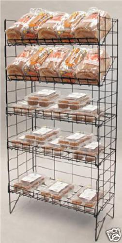 New 5 Tier Adjustable Slanting Shelf Merchandiser Rack  