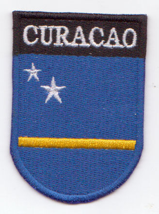 CURACAO Flag Country Patch Shield Style  