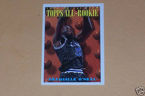 SHAQUILLE ONEAL 1993 94 TOPPS   ALL ROOKIE # 152  