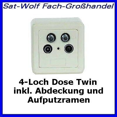 Sat Dose 4 Loch Twin Class A,  HDTV tauglich  