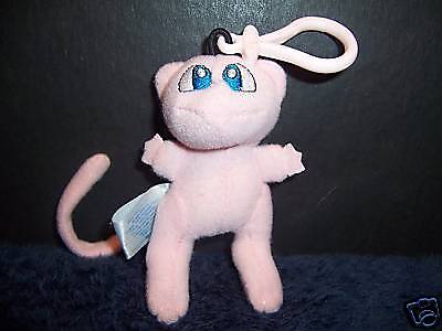 Pokemon Plush Mew Clip On Zipper Pull Stuffed Doll Toy  