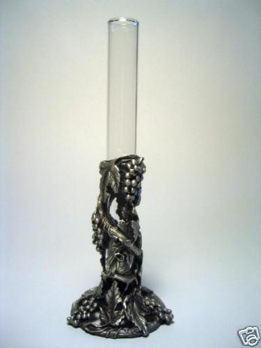 NIB   Eagle Pewter Grape Vine Bud Vase  