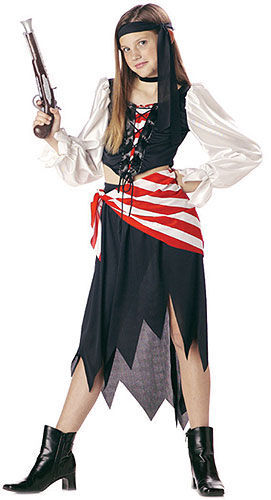 Pirate Princess Child Girls Large Costume Buccaneer C43  