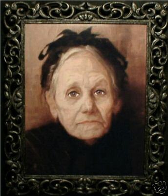 Haunted Spooky Photo Eyes Follow You Old Woman  