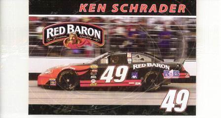 KEN SCHRADER RED BARON TRADING CARD  #49  