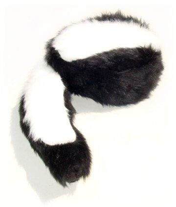 Cartoon Style Skunk Cap all Acrylic Fur  